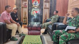 Dandim 1416/Muna, Letkol Inf. Salman Habibu, saat ditemui di kantornya, Senin (2/3/2026), (Foto: sibermedia.id/2026)