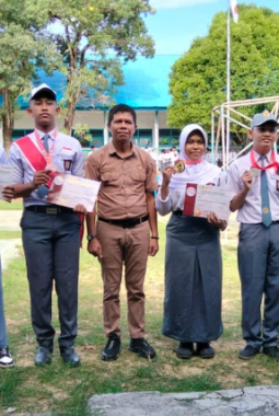SMAN 1 Raha Total Dukung Nadine Az Zahra, Kepala Sekolah hingga Siswa Kompak Beri Semangat