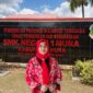 Kepala SMKN 1 Raha, Masrawati. (Foto:Afrizal) 