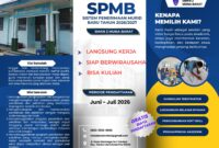 Brosur SPMB SMKN 2 Mubar, (Foto:Afrizal) 