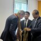 kunjungan akademik ke Prancis, Rektor UKPM yang juga mantan Rektor UHO, Usman Rianse didampingi Wakil Rektor Akademik dan Kerja Sama UKPM, Suriyadarman Rianse. (Foto:Istimewa) 