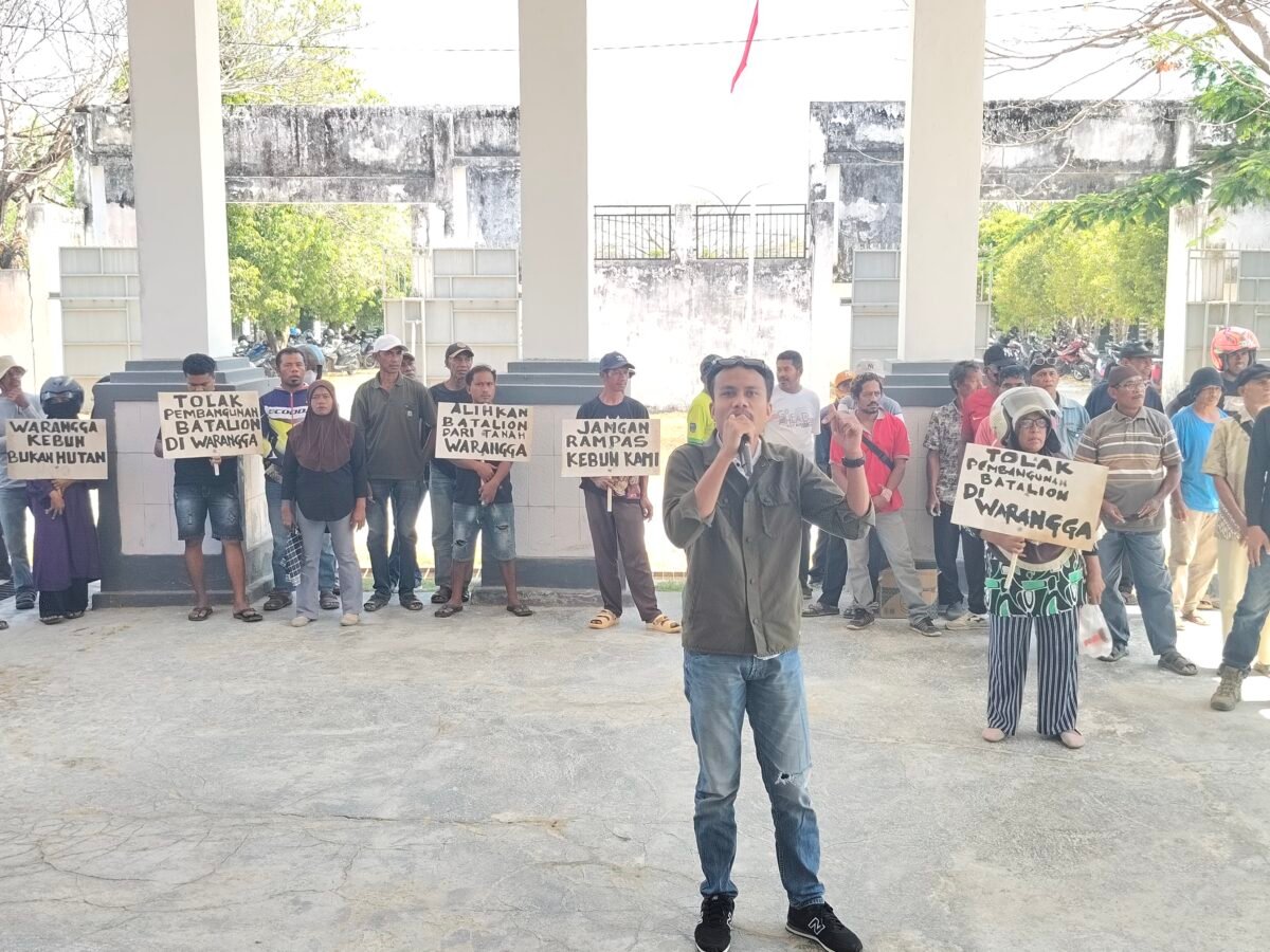 Salah satu tokoh Pemudah Watopute yang tergabung dalam Kerukunan Tani Warangga Watoputeh (KTWW), Rian Lakilaponto (Foto:Iman Supa)
