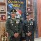 Kepala Staf Kodim (Kasdim) 1416/Muna, Mayor Akhmad Yani sebelah Kanan. (Foto:Iman Supa) 